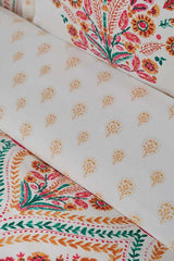 Carmenta Double Duvet Cover Set - 100% Cotton Floral
