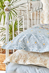 Milo Blue Double Winter Bedding Set - 5 Pieces