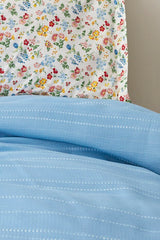 Noya 100% Cotton Double Pique Set - Soft & Breathable Blue