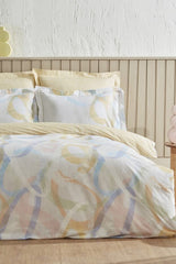 Favora Double Duvet Cover Set - Multicolor, 100% Cotton
