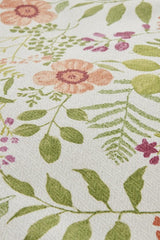 Single Floral Quilt Set - 160x220 cm, 100% Cotton