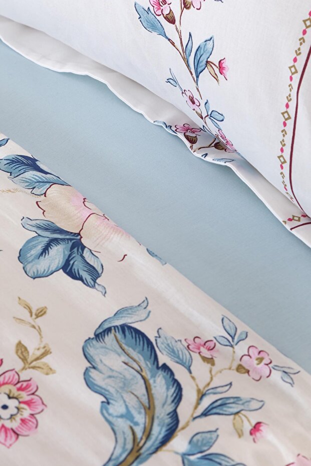 Ilena Fuchsia 100% Cotton Single Duvet Cover Set