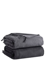 Sidney Double Cotton Pique Coverlet - 200x230 Cm, Soft & Breathable