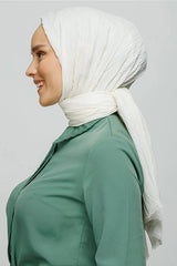 Women's Bamboo Crinkle Shawl - Iron-Free