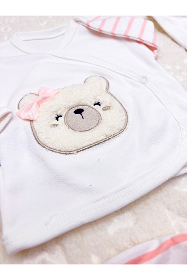 Girl Newborn Bear-Themed 5-Piece Hospital Exit Set