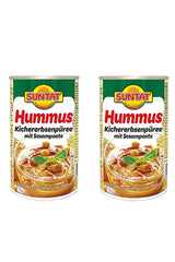 Ready-to-Eat Hummus - Chickpea & Sesame Puree, 330g x 2 Cans