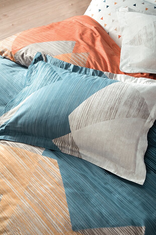 Ensemble de housse de couette double Aden Ranforce - 100 % coton, 200x220 cm