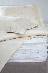 Ramona Single Size Bamboo Cotton Pique Set - Ecru
