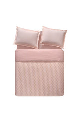 Naomi Double Ranforce Duvet Cover Set - Powder Pink, 4-Piece