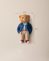 Resin Decorative Magnet - Charming Simon Bear Design