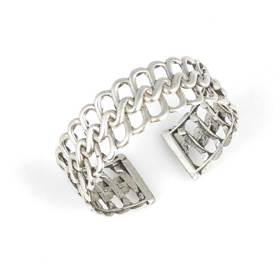 925 Sterling Silver Maras Twist Ring - Adjustable Open Band