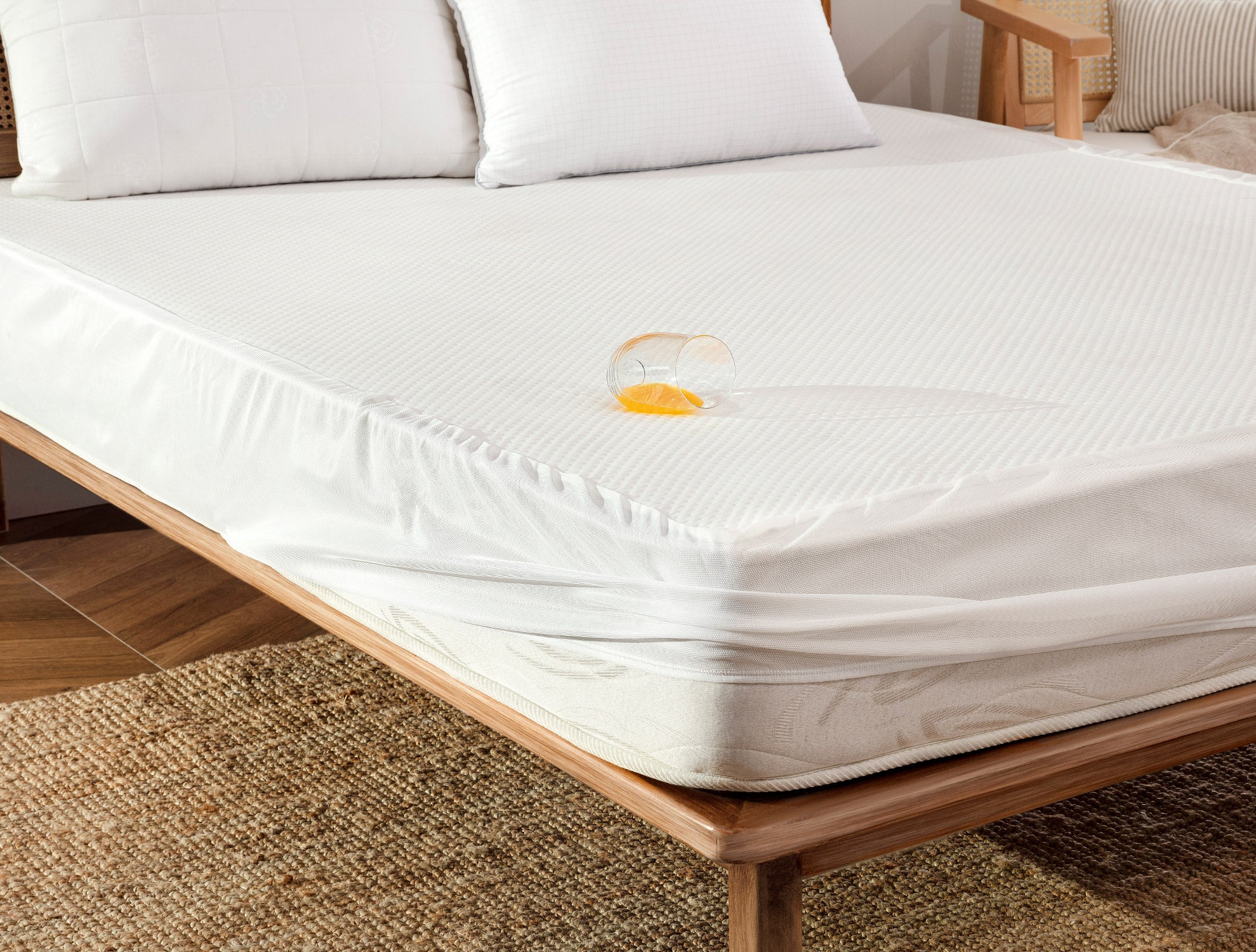 Waterproof Fitted King Size Mattress Protector