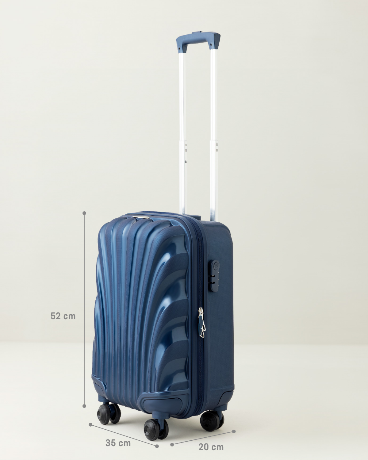 Marineblaue Kabinen-Trolley - Handgepäckgröße Reisegepäck