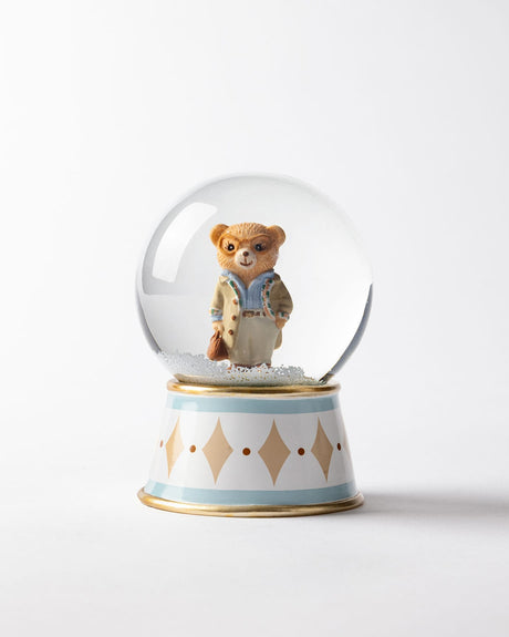 Bonny Bear Snow Globe - Beige Blue Home Decor Decoration Gift
