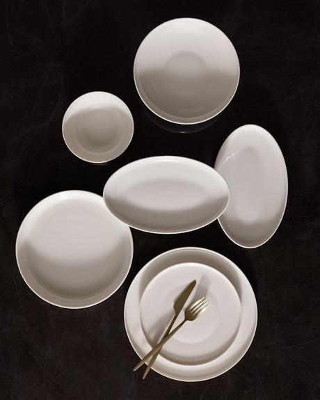 New Bone China 6-Person Dinnerware Set - Mirage Collection