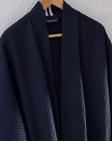 Set Accappatoio Kimono Unisex in Cotone 100% con Pantofole - Collezione Yacht