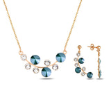 Sterling Silver Swarovski Crystal Set - Timeless Bezel Design