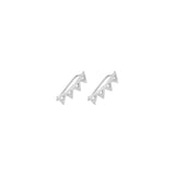 925 Sterling Silver Zigzag Earcuff - Elegant No-Piercing Earring