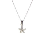 Collar con colgante pequeño de estrella de mar en plata de ley - Encanto delicado del océano