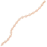 Sterling Silver Snowflake Bracelet - Sparkling Zircon Design
