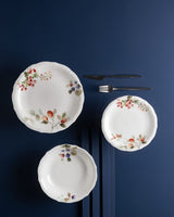 Fine Bone Porcelain 6-Person Dinner Set - Vibrant Colorful Pattern