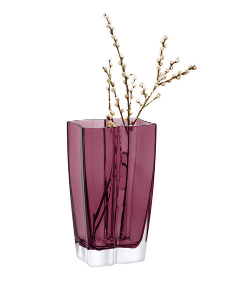 Handcrafted Large Glass Vase - Elegant Home Decor Accent