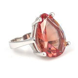 Sterling Silver Zultanite Teardrop Ring - Dynamic Color Shift