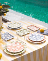 New Bone 15-Piece Dinner Set - Vibrant Colorful Presentation Design