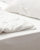 Marla Muslin 100% Cotton Fitted Duvet Cover Twin Bedding Set