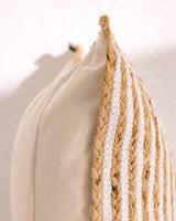 Natural Jute Decorative Pillow Cover - Trocadero Style