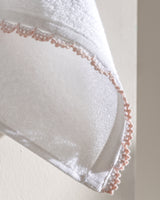 100% Cotton 2-Piece Hand Towel Set - Elegant Crochet Detail