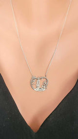 Sterling Silver Zirconia Maiden's Tower Necklace