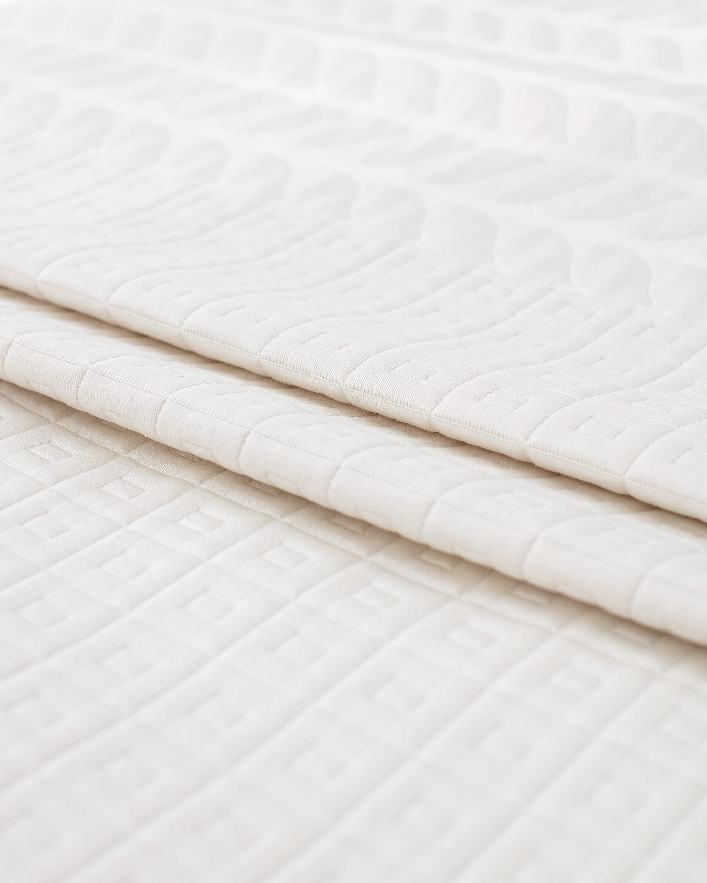 Rodez Double Bedspread Set - White Coastal Quilt Coverlet Bedding