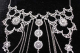 925 Sterling Silver Star Filigree Necklace - Traditional Turkish Design