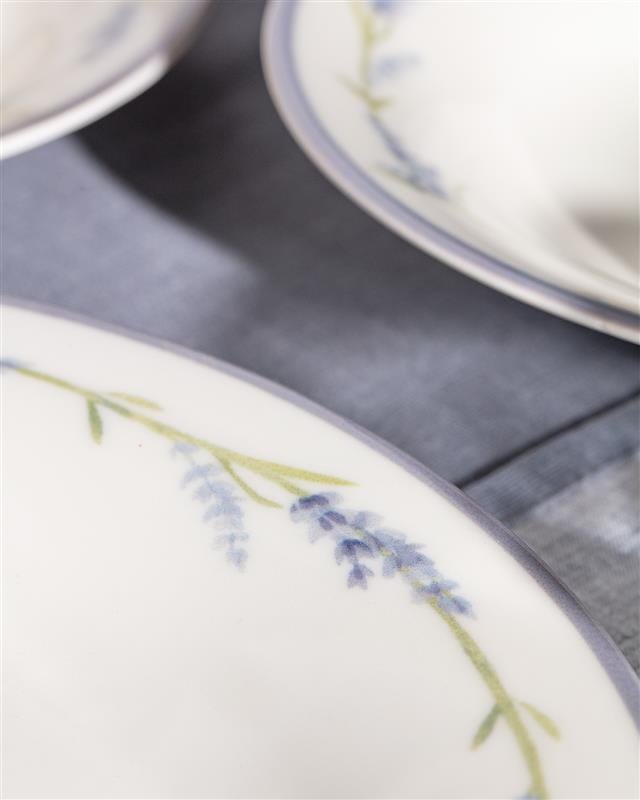 New Bone China 6-Person Dinner Set - Artistic & Colorful Design
