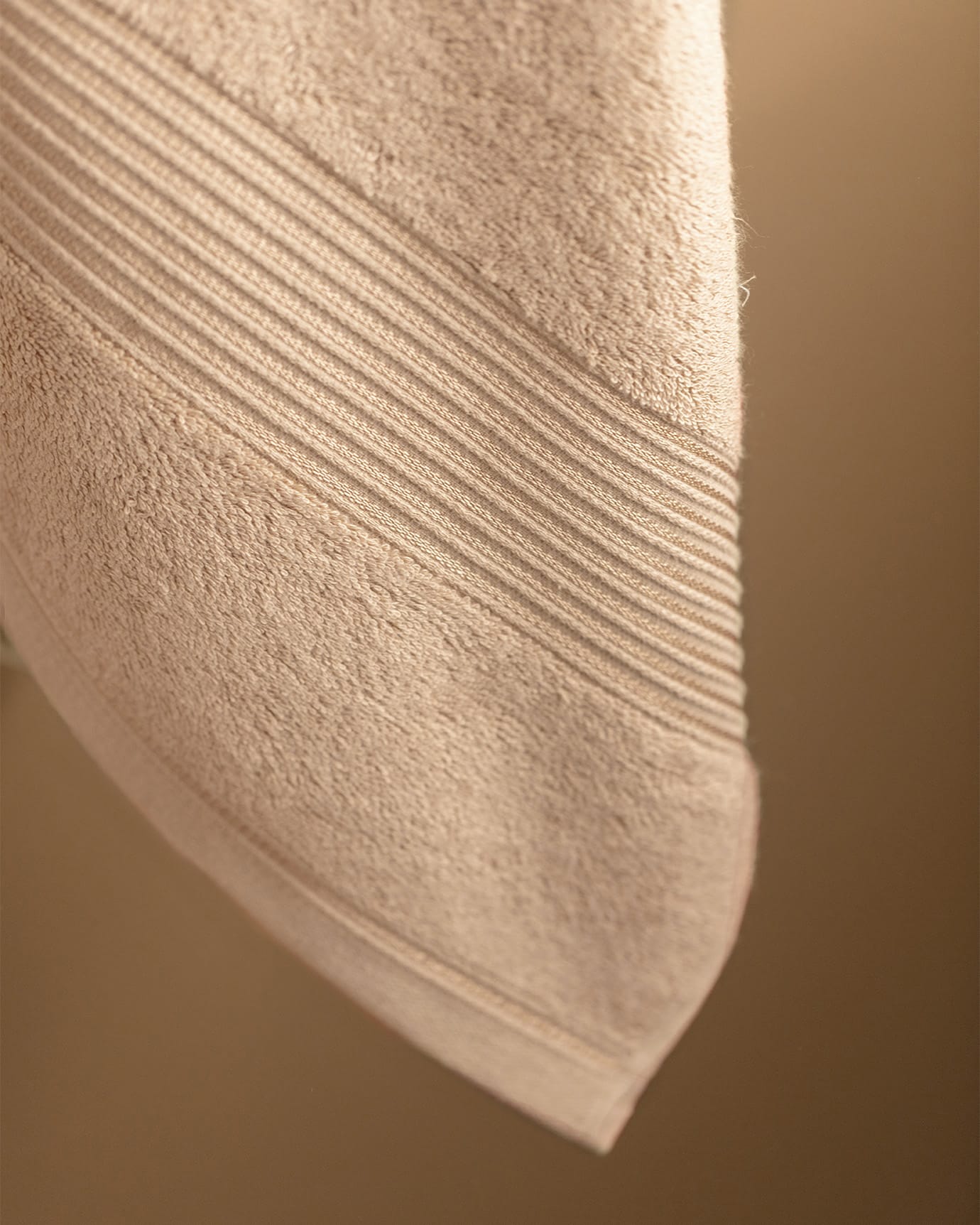 Soft Absorbent Tan Face Towel for Bathroom