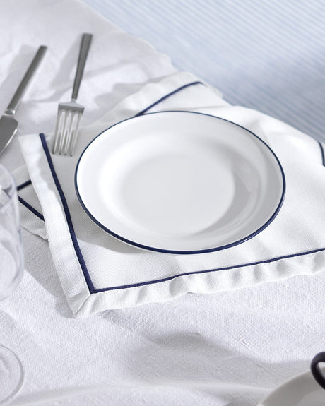 Retro Porcelain Dessert Plate Set - 4 Pieces