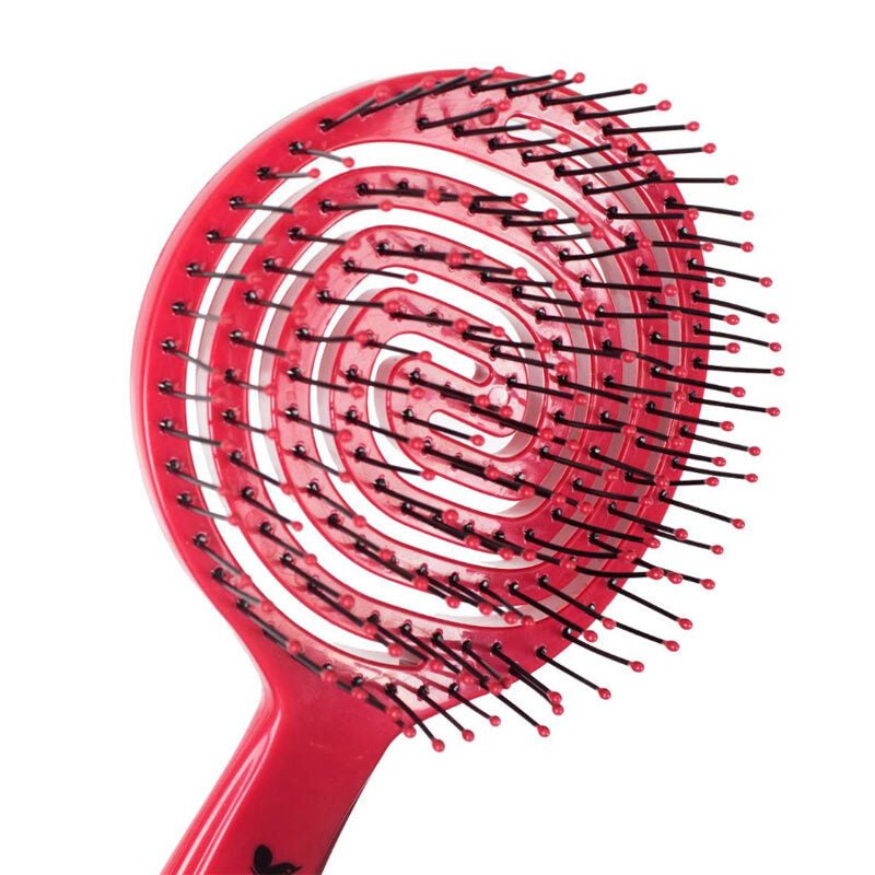 3D Flex Control Detangling Hair Brush, Dark Pink - TryAladdin