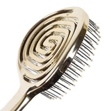 3D Flexi Detangling Hair Brush - Gold Finish - TryAladdin