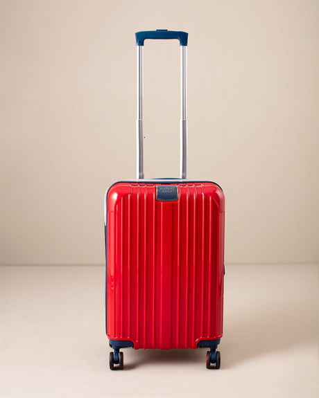 Red Hardside Carry-On Suitcase - Lightweight Polycarbonate Cabin Luggage