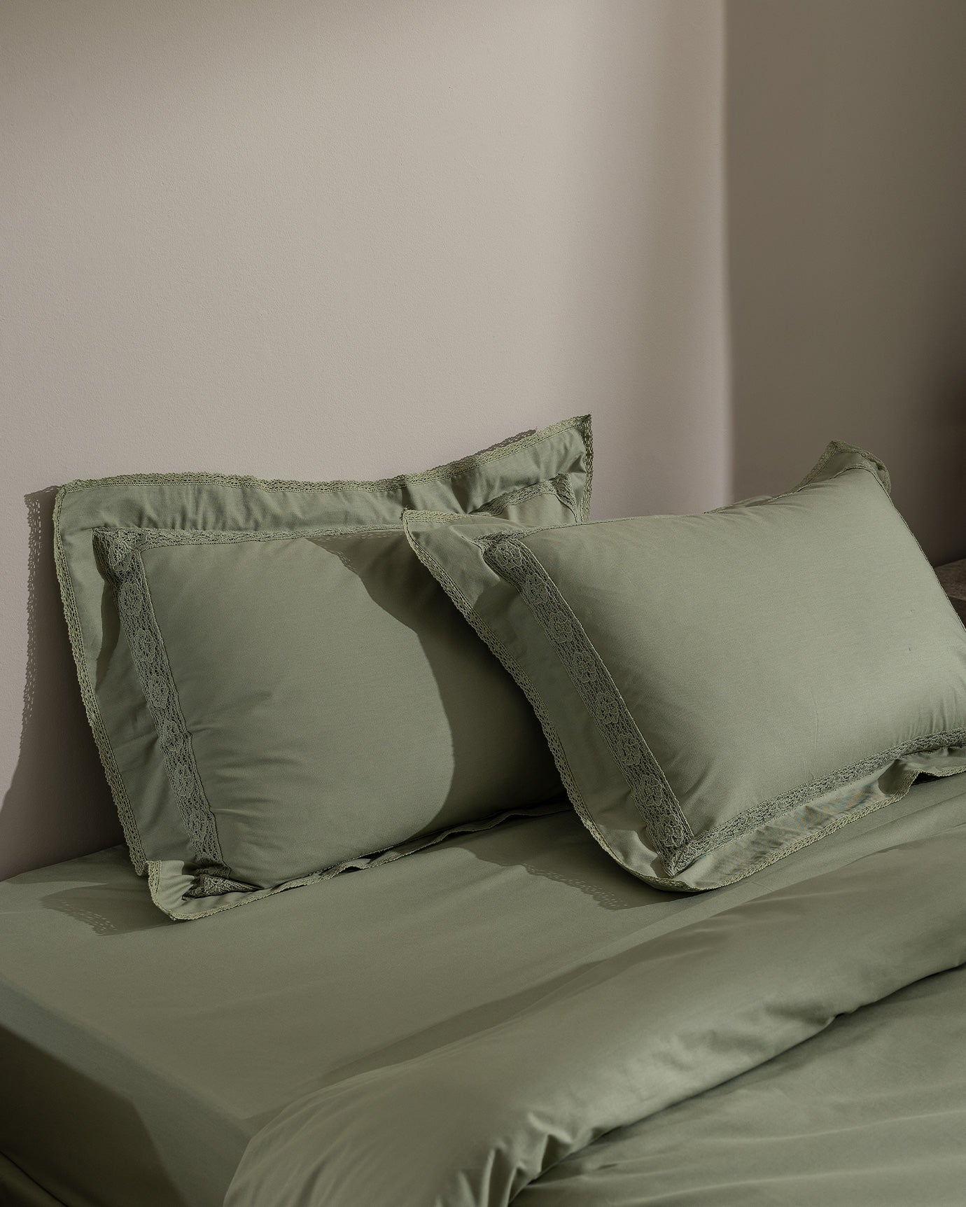 100% Cotton Double Duvet Cover Set - Embroidered