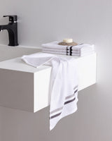 Soft Cotton Blend 4-Piece Hand Towel Set - Rosabelle