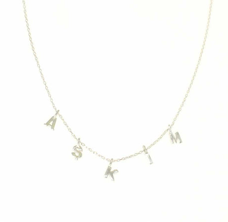 Sterling Silver 'My Love' Engraved Necklace - Personalized Name