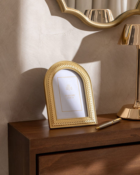 Small Gold Decorative Photo Frame - Tabletop Picture Display