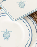 New Bone Porcelain 6-Person Dinner Set - Souterrain Blue & White