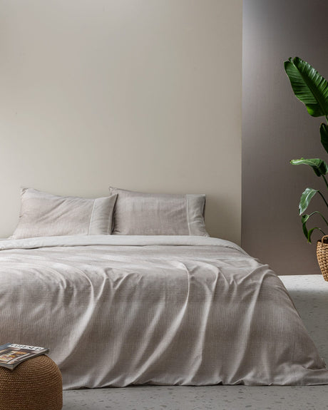 100% Cotton Single Duvet Cover Set - Adelya Crepe Print