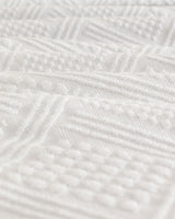 Pure Cotton Double Bedspread Set - Geometric Triangle Pattern