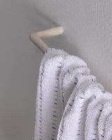 Grenat Cotton Bath Towel - White & Navy