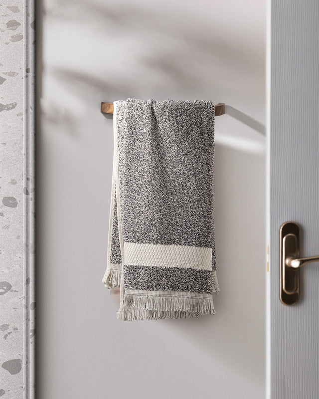 Premium 100% Cotton Yarn Dyed Face Towel - Anthracite - 50x85 cm