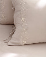 Loris King Size 100% Cotton Embroidered Duvet Cover Set